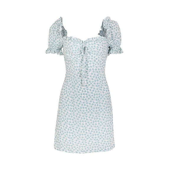 W Concept Shirred Front Tie Mini Dress - Picture 7 of 7